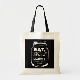 Mangez, buvez et soyez mariés sacs de tote de mari