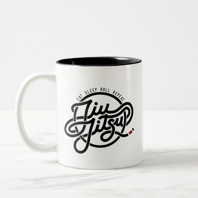 Mangez, dormez, roulez, répétez la tasse TwoTone (Gauche)