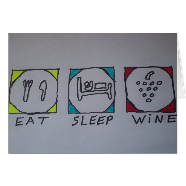mangez, dormez, wine carte (Devant horizontal)