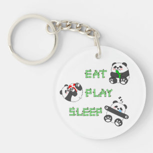 Mangez Jouer Sleep Cute Baby Panda Vie Confortable