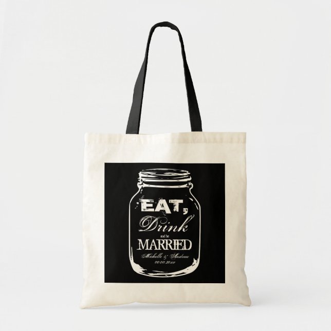 Mangez la boisson et soyez les sacs fourre-tout (Devant)