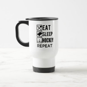 Mangez la tasse de café drôle de répétition