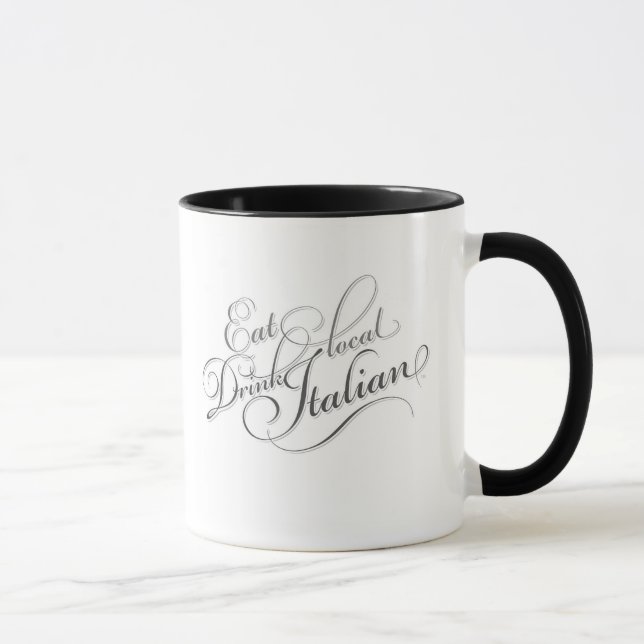 Mangez la tasse de café italienne de boissons (Droite)
