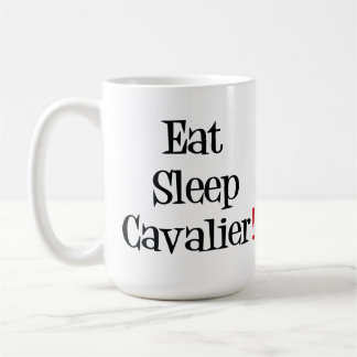 Mangez la tasse de cavalier de sommeil
