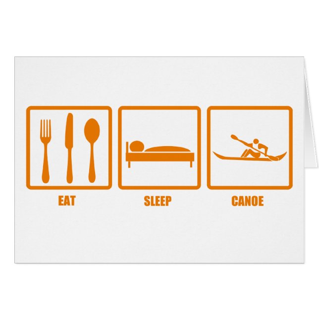 Mangez le canoë de sommeil (Devant horizontal)