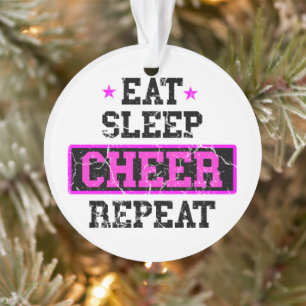 Mangez le sommeil Cheer Répéter l'ornement photo