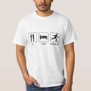 Mangez le sommeil font du roller le T-shirt de