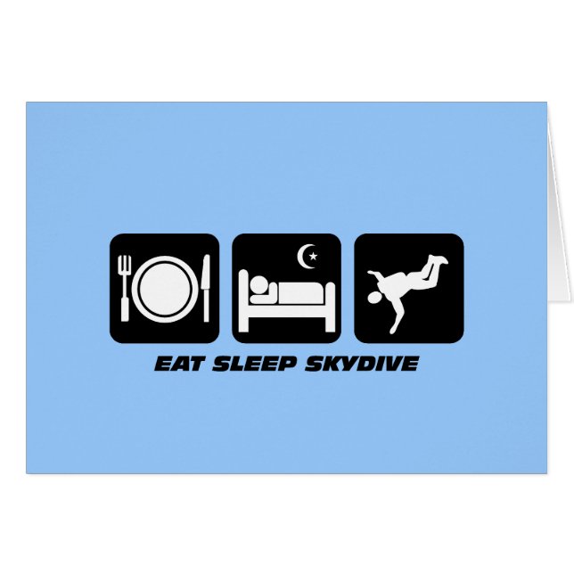 mangez le sommeil skydive (Devant horizontal)
