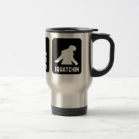 Mangez le sommeil Squatch - tasse drôle de voyage