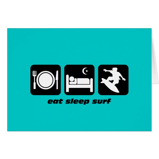 Mangez le surf de sommeil (Devant horizontal)