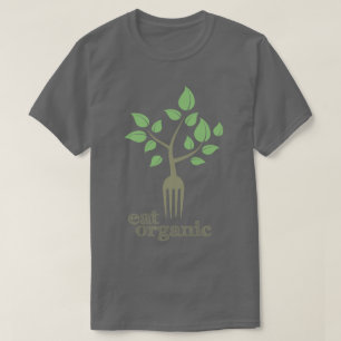 Mangez le T-shirt naturel de santé de slogan
