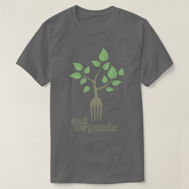 Mangez le T-shirt naturel de santé de slogan (Design devant)