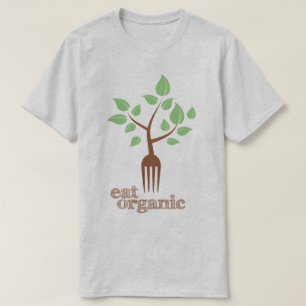 Mangez le T-shirt naturel de santé de slogan