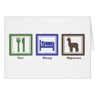 Mangez les alpaga de sommeil