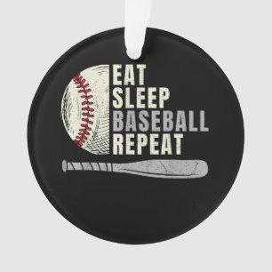 Mangez Sleep Baseball Répéter Funny Baseball Playe