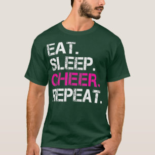 Mangez Sleep Cheer Répéter Cheerlead TShirt Cadeau