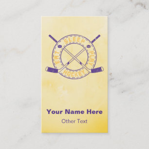 Mangez Sleep Jouer Hockey Cartes de visite personn