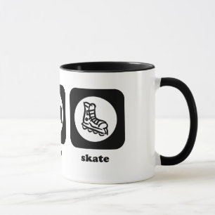 Mangez. Sommeil. Patin. Tasse