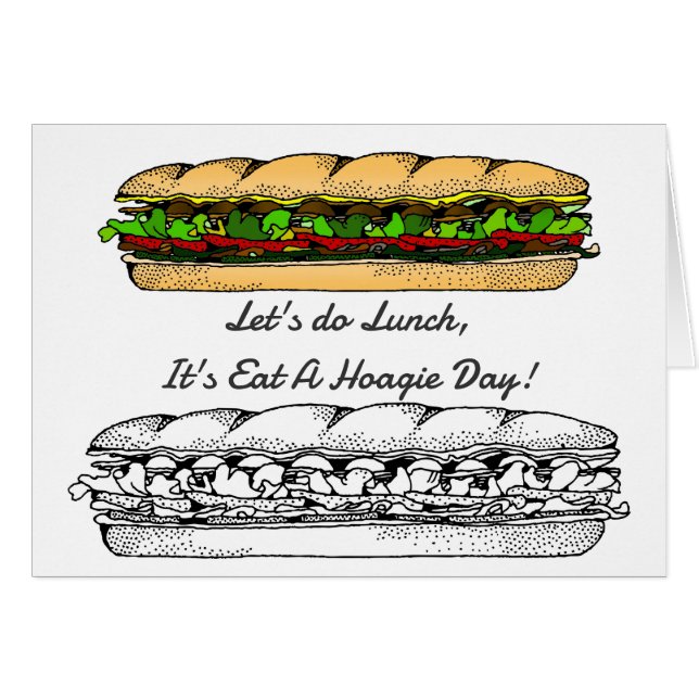 Mangez un accueil pour la journée Hoagie (Devant Horizontal)