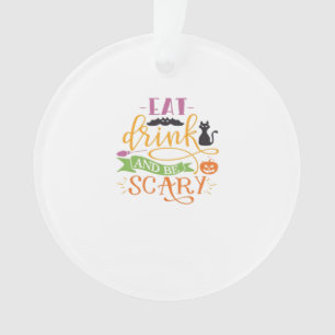 Mangez Un Verre Et Soyez Effrayant Citation & Retr