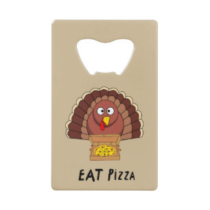 Mangez Une Pizza Avec La Turquie De Thanksgiving