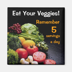 Mangez votre aimant de réfrigérateur de légume