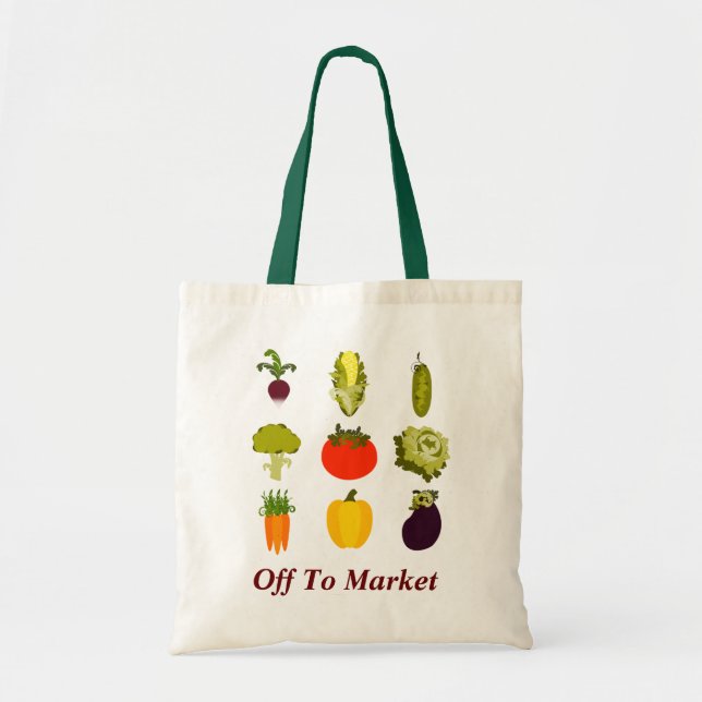 Mangez votre sac d'épicerie de légume (Devant)