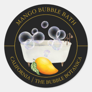 Mango-Blase-Bath-Etikett Runder Aufkleber