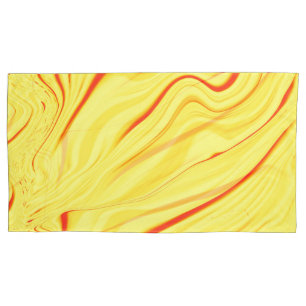 Mango-Creme, mit gekrümmtem Rot oder korallenförmi Kissenbezug