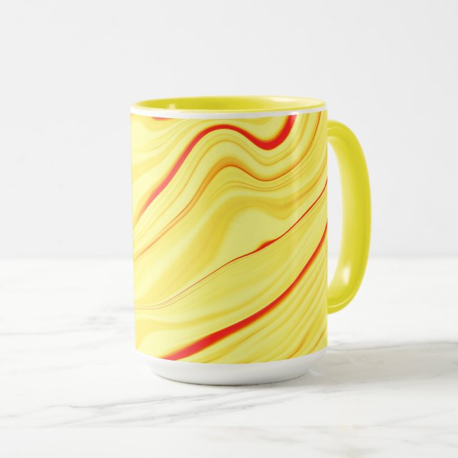 Mango-Creme, mit gekrümmtem Rot oder korallenförmi Tasse (VorderseiteRechts)