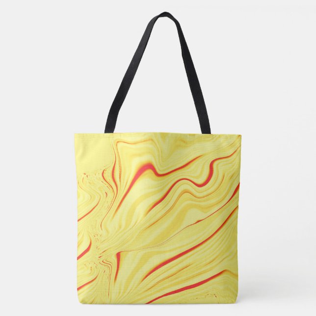 Mango-Creme mit rotem oder korallengewölbtem Schla Tasche (Vorderseite)