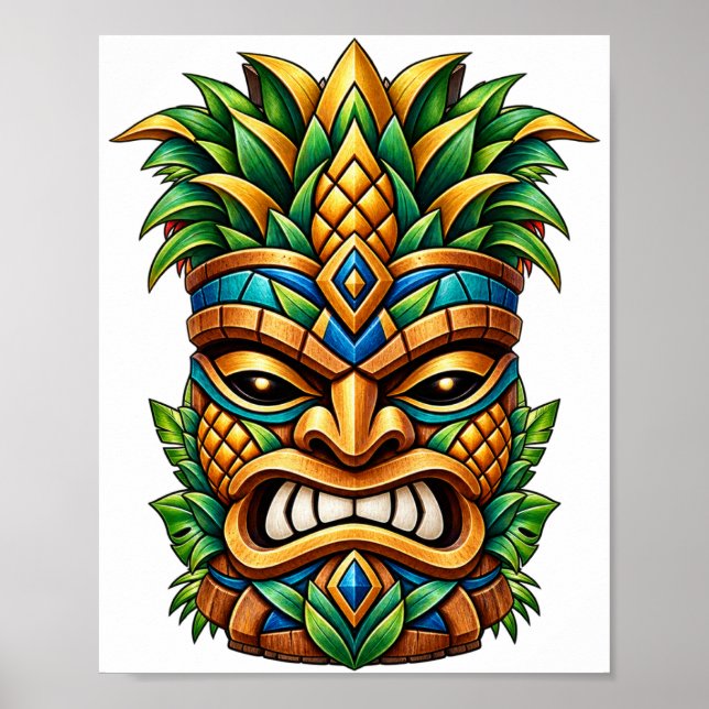Mango Crown Tiki Poster (Vorne)