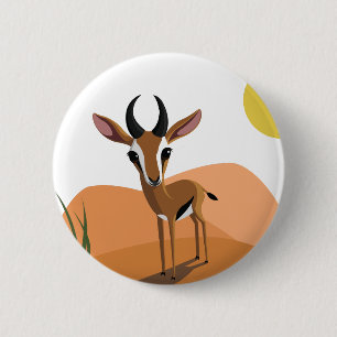 Mango die Gazelle Button
