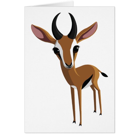 Mango die Gazelle Karte