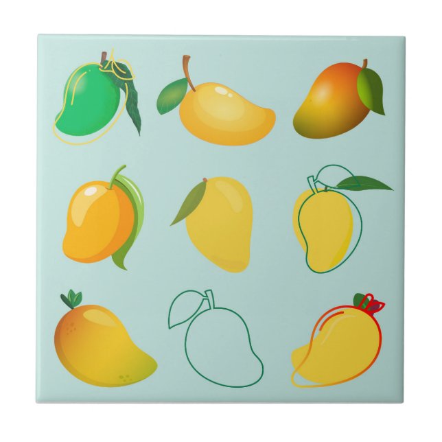 Mango Frisch Fliese (Vorderseite)