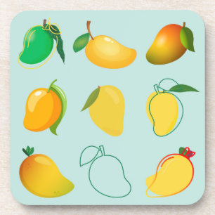 Mango Frisch Getränkeuntersetzer