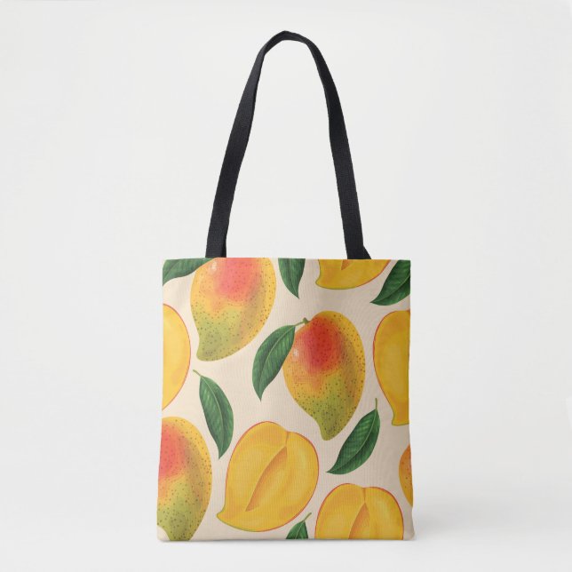 Mango Frucht Nahtloses Muster Tasche (Vorderseite)