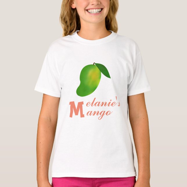 Mango Frucht und Ihr erstes Ar T-Shirt (Vorderseite)