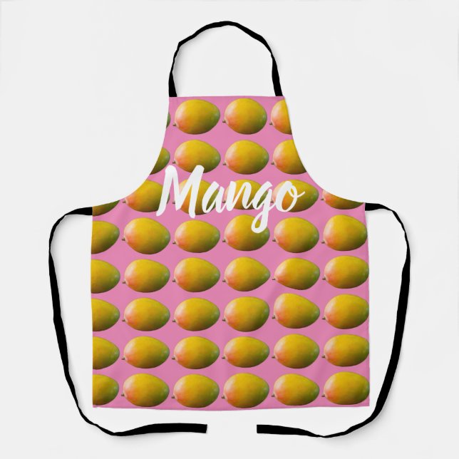 Mango Fruchtmuster für Vegetarier und Vegan Schürze (Vorderseite)