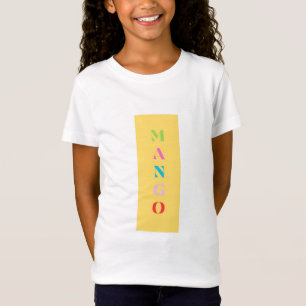 "Mango" Fun T-shirt graphique - Bold Jaune