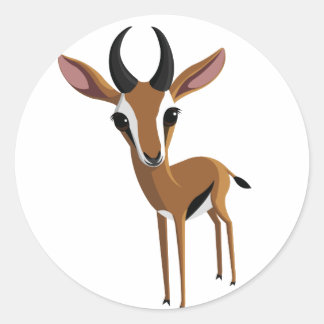 Mango, Gazelle Runder Aufkleber