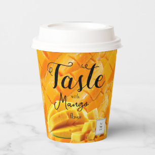 Mango-Geschmack Pappbecher