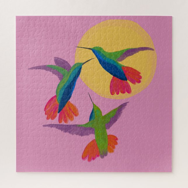 Mango Hummingbird Art Throw Kissen (Vertikal)