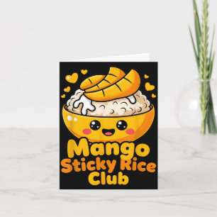 Mango Klebreis-Club Kawaii Thai-Dessert-Essen Karte