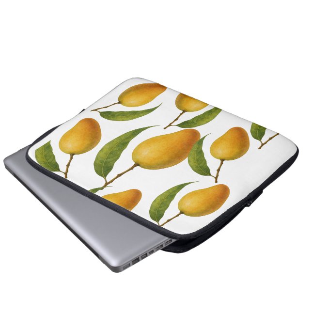 Mango Madness Sweet, Juicy und Trendy. Laptopschutzhülle (Vorne Knopf)
