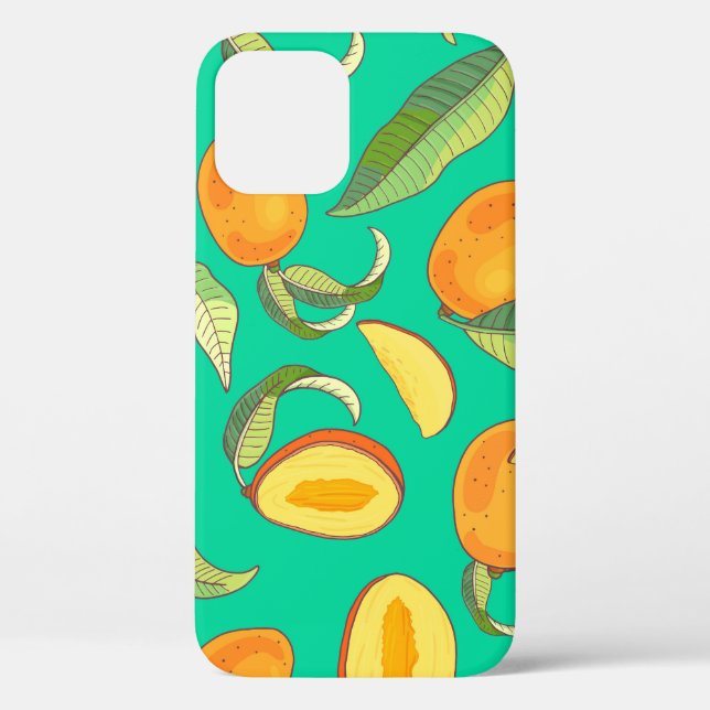 Mango Medley: tropisches Fruchtmuster Case-Mate iPhone Hülle (Rückseite)