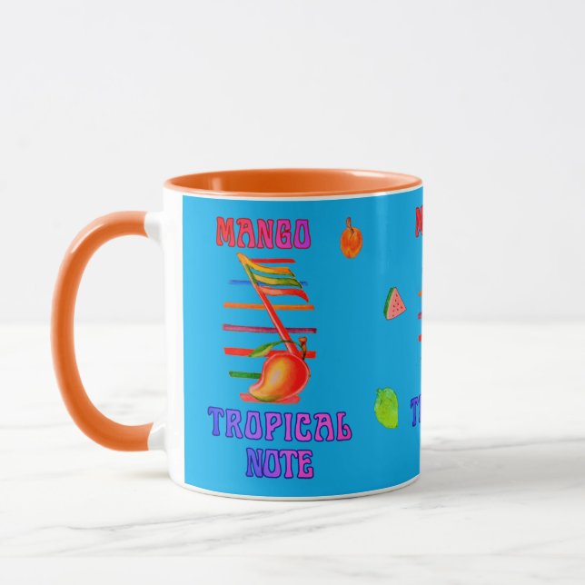 MANGO MUSIKNOTE GESTALTETER BECHER  TASSE (Links)