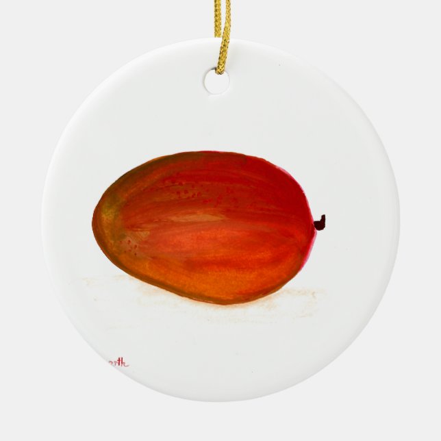 Mango-Obst Keramik Ornament (Vorne)
