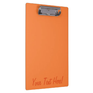 Mango Orange Color Background bereit zur Anpassung Klemmbrett