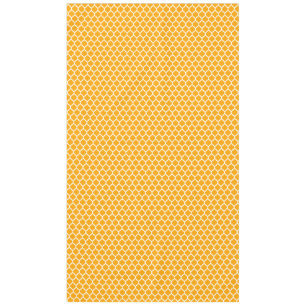 Mango Orange Marokkanisches Vierblatt-Muster Frühl Tischdecke
